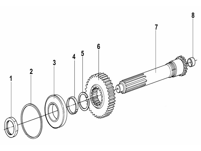 Shacman F2000&F3000 The First Shaft Assembly