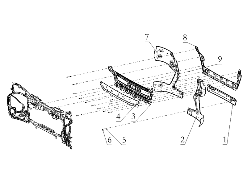 Shacman X6000 Bumper System