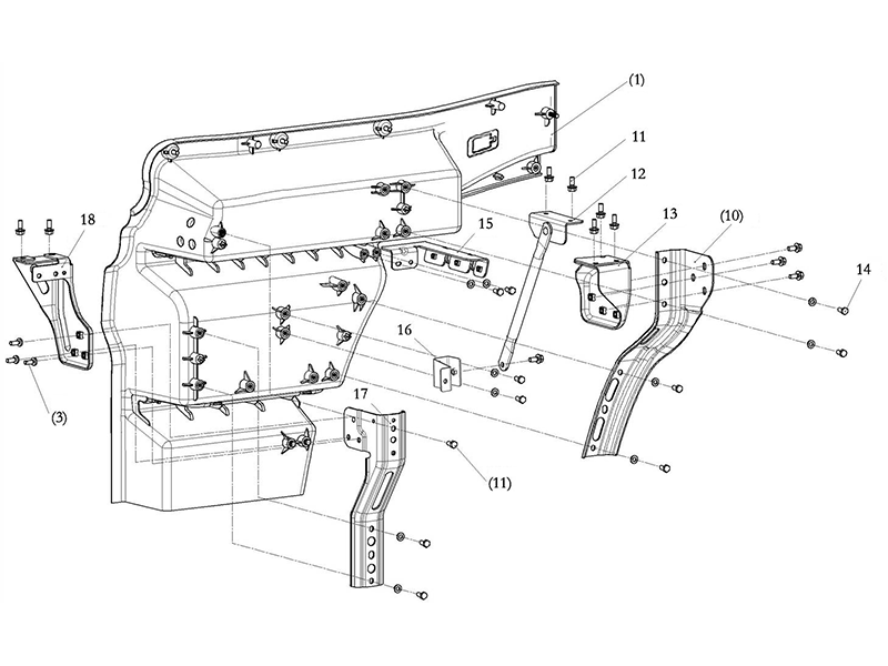 Shacman X6000 Cabin Step Assy _Rh