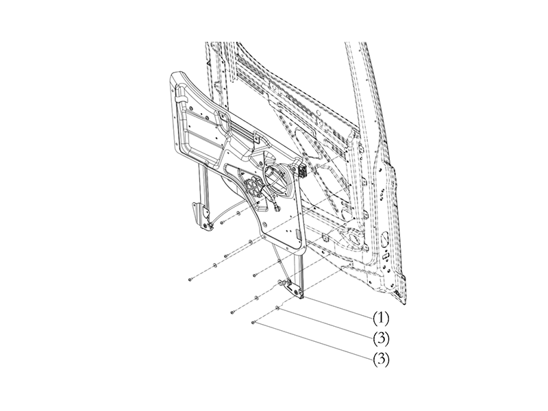 Shacman X6000 Door Window Lifter_Lh