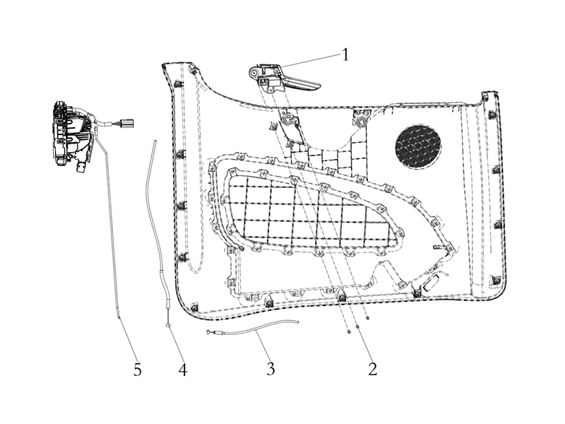 Shacman X6000 Right Door Lock System